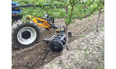 motorized plough disc with 3 elements